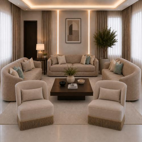 طقم كنب مودرن مجلس عالي الجودة SOF 0064