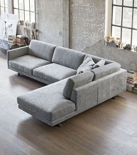 كنب زاوية بحشوة اسفنج و نوابض بوكت سبرنج