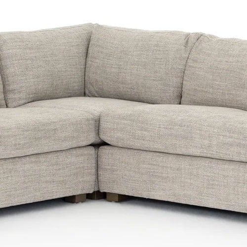 كنب زاوية بحشوة اسفنج و نوابض بوكت سبرنج