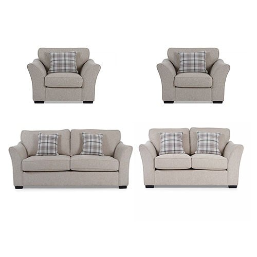 طقم صالة بحشوة اسفنج و نوابض بوكت سبرنج