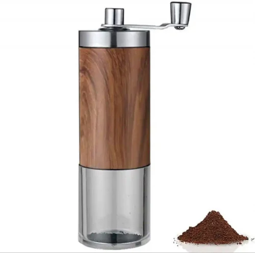 طاحونة شفاف خشبي يد ستيل