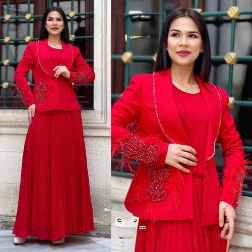 فستان مع جاكيت-tr5103