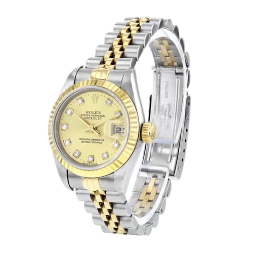 رولكس ديت جست 26 مم شامبانيا مرصعة بالألماس