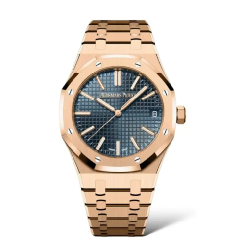 ساعة أوديمار بيغيه رويال أوك 41 مم من الذهب الوردي
