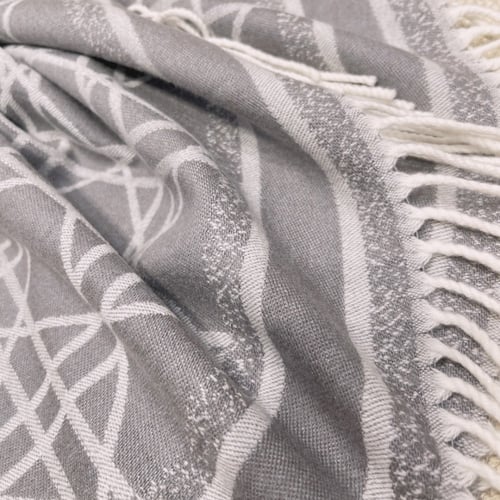 Di0r rattan plaid cape 140*140cm 100% cashmere