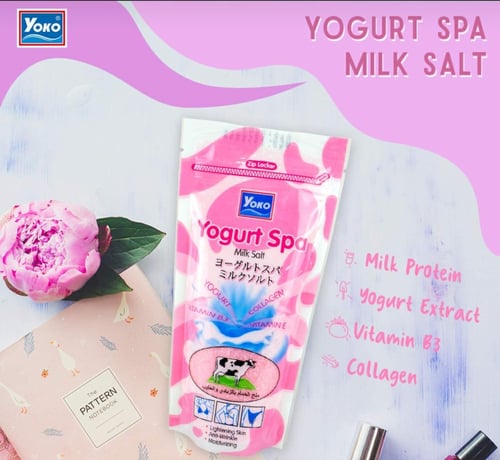 مقشر يوكو سبا ملح الحمام بالزبادي والحليب - 300 جر...