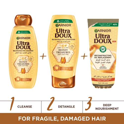 شامبو غارنييه الترا دو شمع العسل - 1000 مل