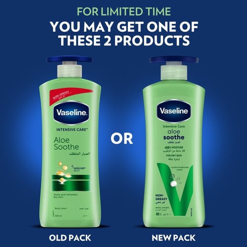 لوشن الجسم فازلين الأصلي الصبار الملطف - 400 مل