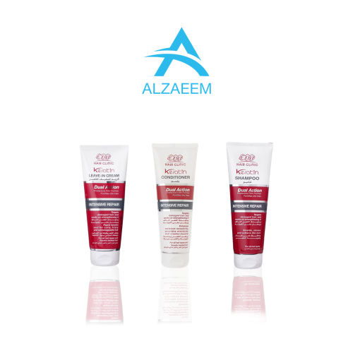 مجموعة ايفا أي كيراتين للعناية بالشعر التالف ( شام...