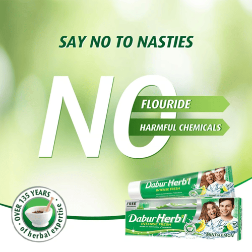 معجون أسنان دابر هيربال بالنعناع والليمون - 150 مل