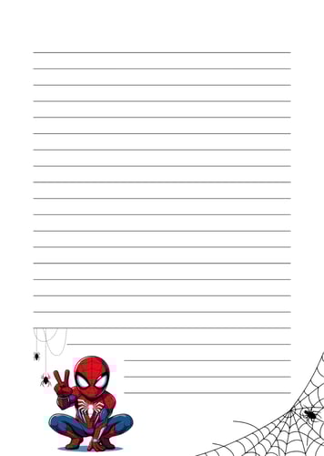 دفتر عربي سبايدرمان - منتج رقمي جاهز للطباعة