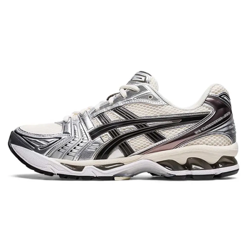 حذاء اسيكس جل كيانو 14 Cream Black Metallic Plum للجنسين