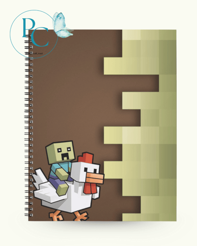 دفتر بتصميم ماين كرافت