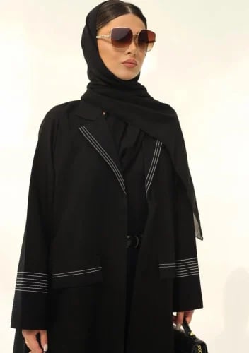 Black blazer abaya