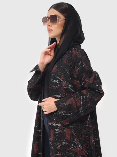 Gajjar fabric abaya