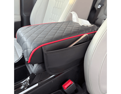 وسادة مسند يد مع جيوب وحامل مناديل