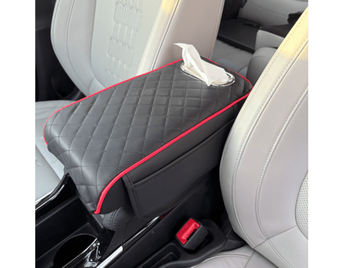 وسادة مسند يد مع جيوب وحامل مناديل