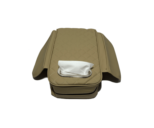 وسادة مسند يد مع جيوب وحامل مناديل