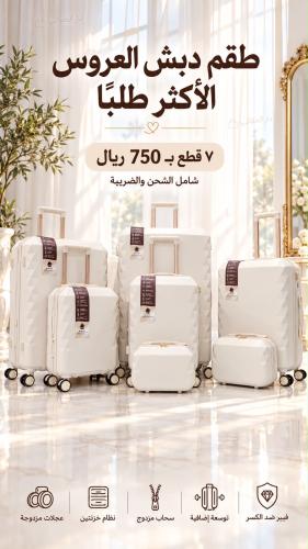 طقم عرايسي متكامل من 7 قطع