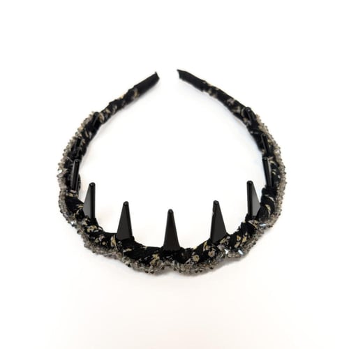 طوق شعر قماشي مزين بالكريستال