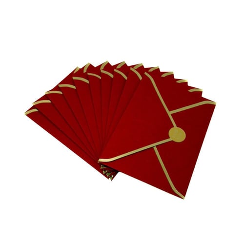 ظرف اهداء رسمي مع ستكر 10 حبات مقاس 12.5*17.5 CM