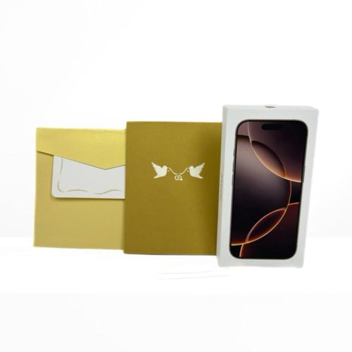 كرت و ظرف اهداء دبلة الخطوبة 3D مقاس 15.5*13 cm ((...