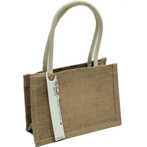 كيس خيش بني للهدايا و التوزيعات مقاس 23*16*12 cm