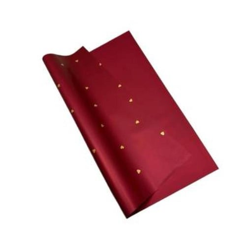 ورق تغليف هدايا مطفي قلوب (20 حبة ) مقاس 56*56 cm