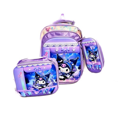 حقيبة مدرسية للأطفال بعجلات منفصلة مع حقيبة غداء و...