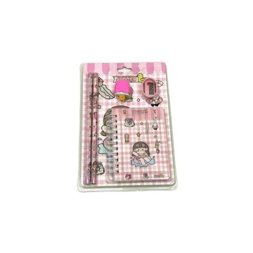 نوت مع أدوات مدرسية البنت