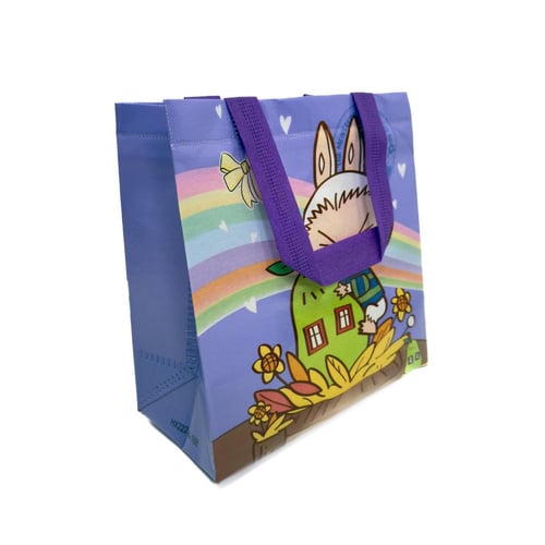 كيس هدايا لابوبو بلاستيك قماشي متين مقاس 23*22*11...