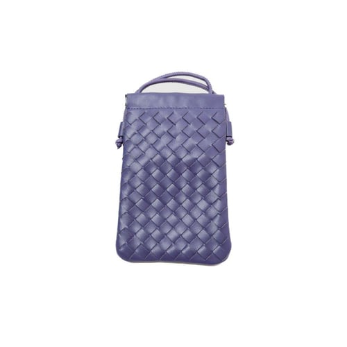 هدية فاخرة حقيبة جوال كروس من الجلد الفاخر لافندر