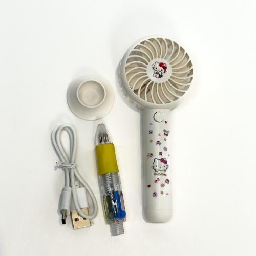 مروحة هيلوكتي مع قلم متعدد الألوان قابل للشحن