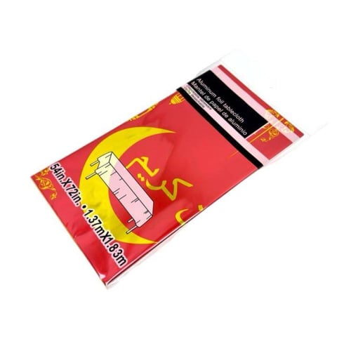 سفرة طاولة رمضانية لون أحمر مقاس 1.37*1.83 m