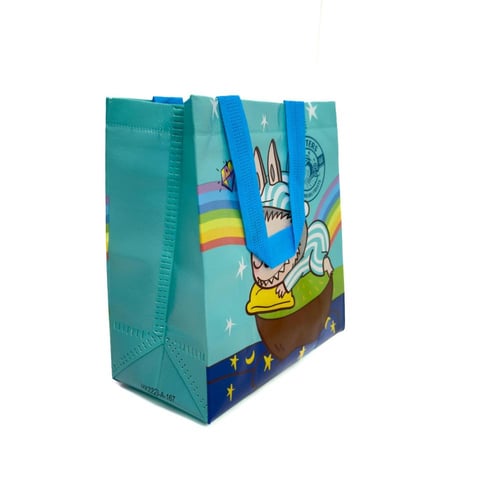 كيس هدايا لابوبو بلاستيك قماشي متين مقاس 23*22*11...