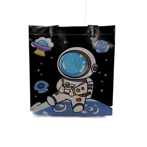 كيس هدايا الفضاء بلاستيك قماشي متين مقاس 23*22*11...