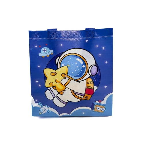 كيس هدايا الفضاء بلاستيك قماشي متين مقاس 23*22*11...