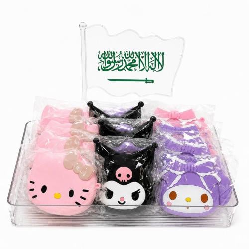 A distribution tray from the Clirk bags with multiple characters Koromi Melody Helocati Reber 12 pieces
