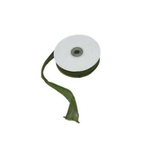 رول شريطة تغليف هدايا خيش فاخر لون عشبي13.7 m