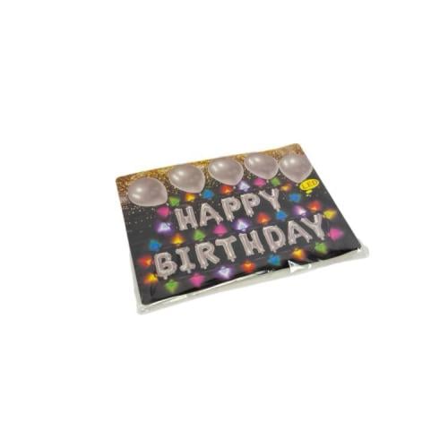 مجموعة بلالين يوم الميلاد المضيئة لون فضي