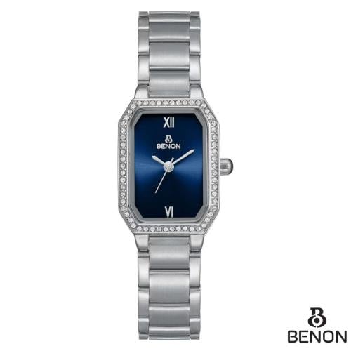 Pineon watch - luxury navy port with a shiny cryst...
