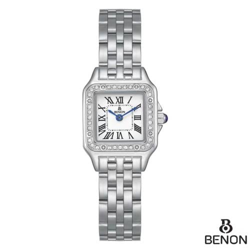 Pineon watch - silver painter mini with white dial...