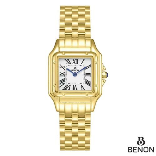 Pineon watch - gold pinter with white dial