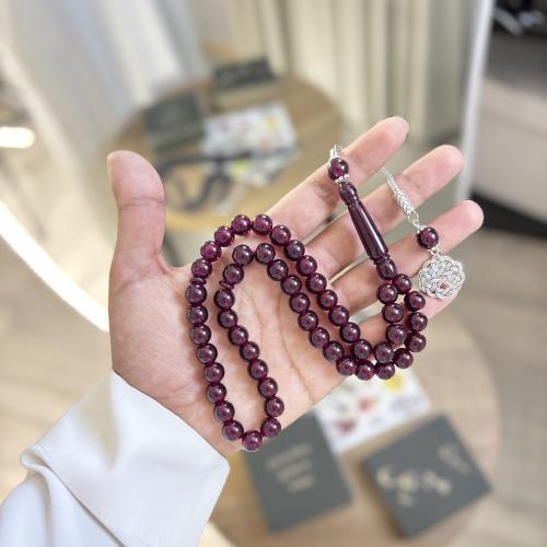 مسباح بكلايت احمر حرباء (مع الشمس لونها وردي )