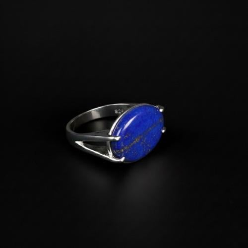 خاتم ملكي مقبض - ازرق مذهب