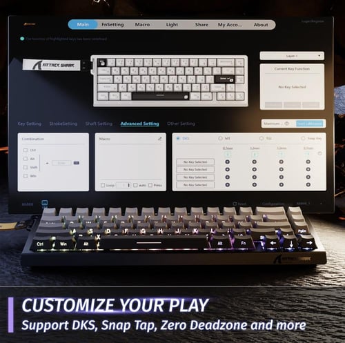 ATTACK SHARK X68 HE & PRo Rapid Trigger Keyboard M...