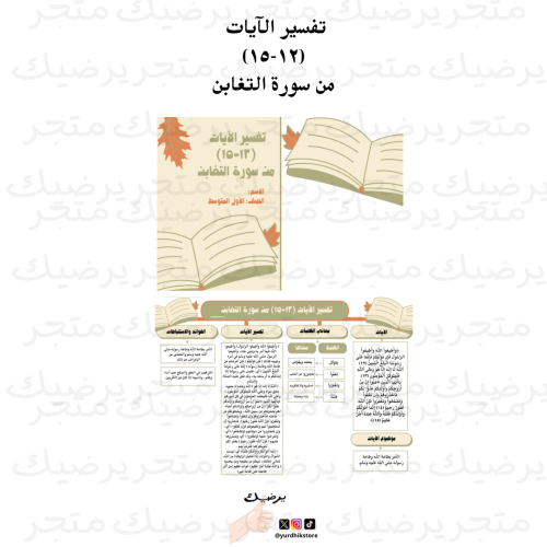 تفسير الآيات (١٢-١٥) من سورة التغابن