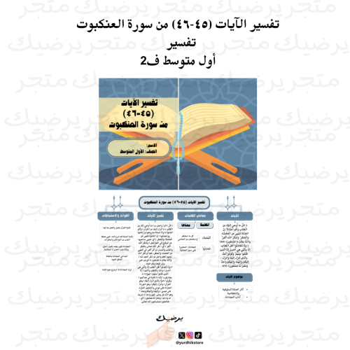 تفسير الآيات (٤٥-٤٦) من سورة العنكبوت تفسير أول مت...