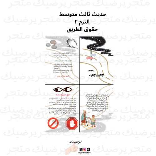 حديث ثالث متوسط الترم ٢ حقوق الطريق