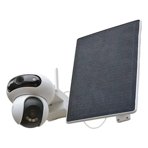 كاميرا EZVIZ HB90X Dual 4G بالطاقة الشمسية – عدستان 4MP مع كشف ذكي وتتبع تلقائي